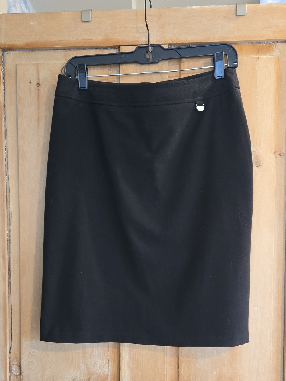 New York & Company Black Pencil Skirt with Subtle Hardware